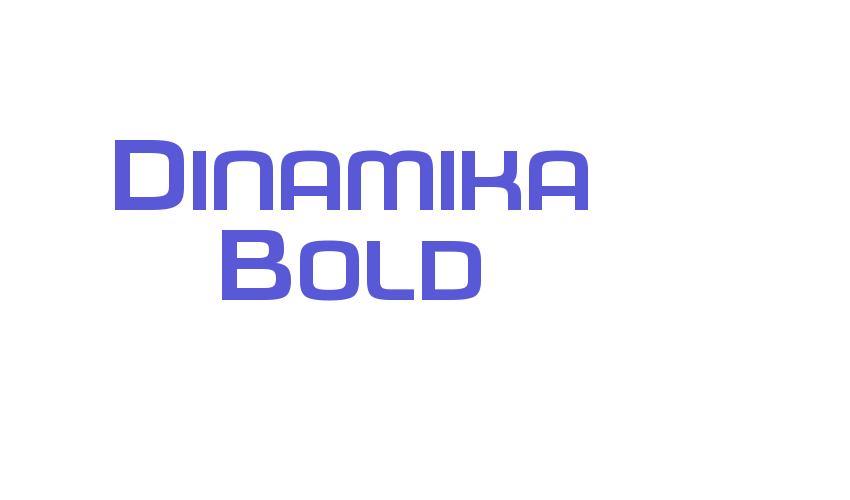 Dinamika Bold Font