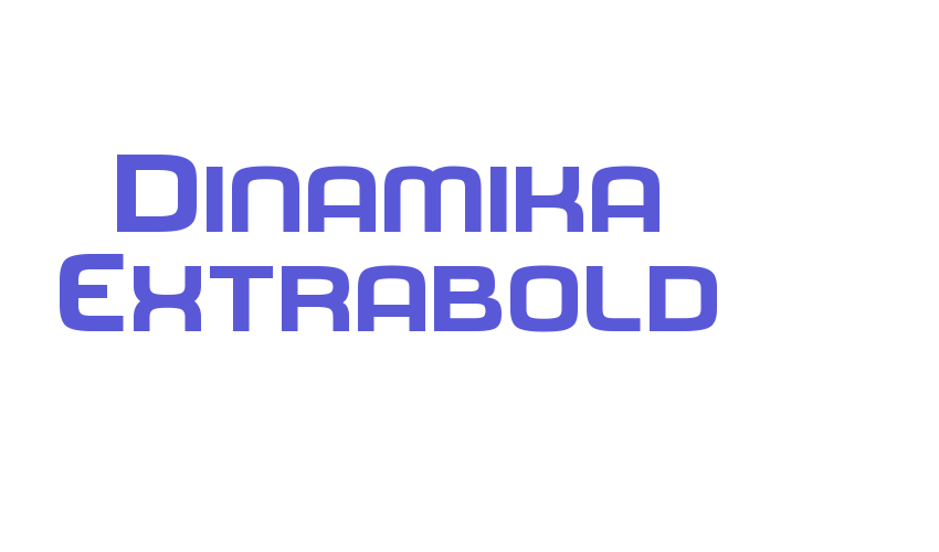 Dinamika Extrabold Font