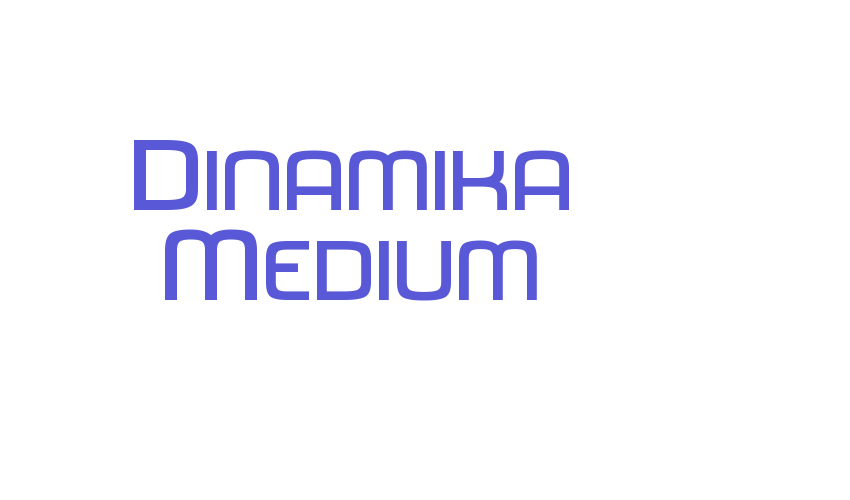 Dinamika Medium Font