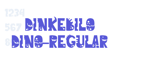 Dinkebilo Dino-Regular font free