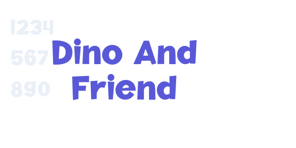 Dino And Friend font free