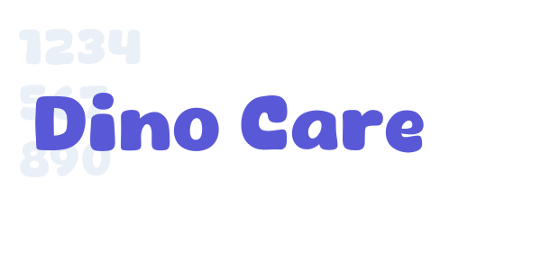 Dino Care font free