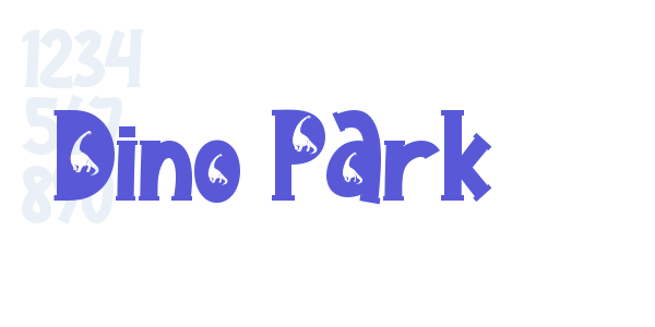 Dino Park font