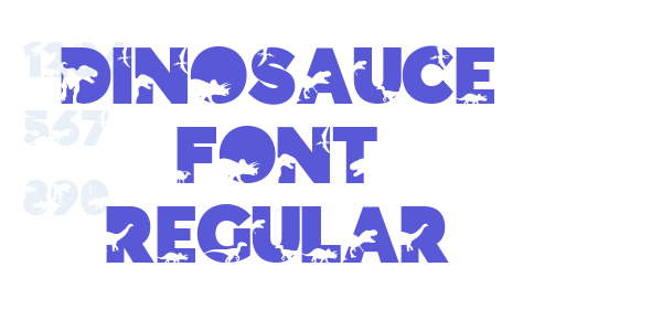 Dinosauce Font Regular font free