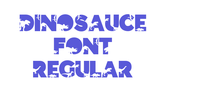 Dinosauce Font Regular Font Download