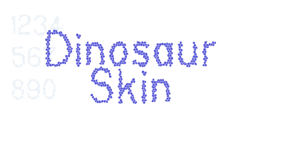 Dinosaur Skin font free