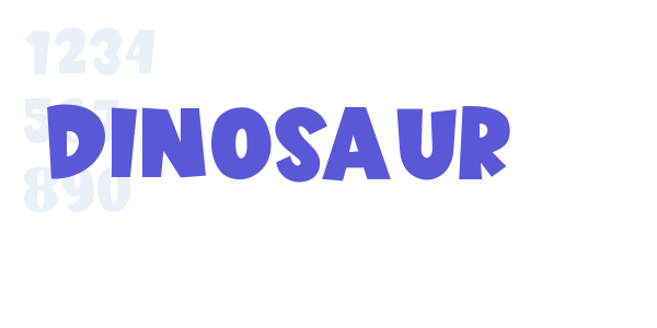 Dinosaur font free