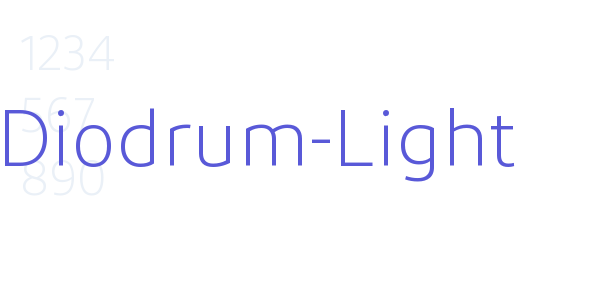 Diodrum-Light font