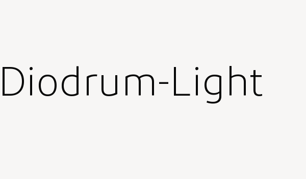 Diodrum-Light Font