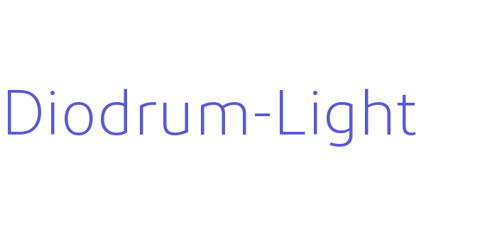 Diodrum-Light Font Download