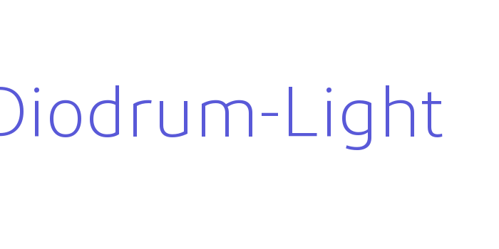 Diodrum-Light Font