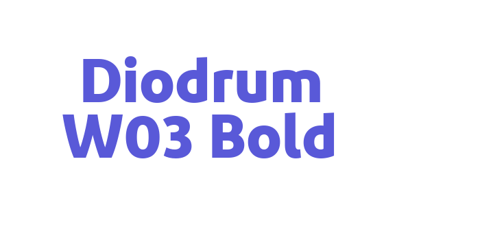 Diodrum W03 Bold Font Download