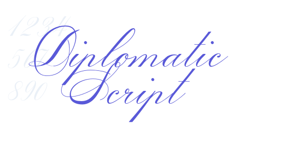 Diplomatic Script font free