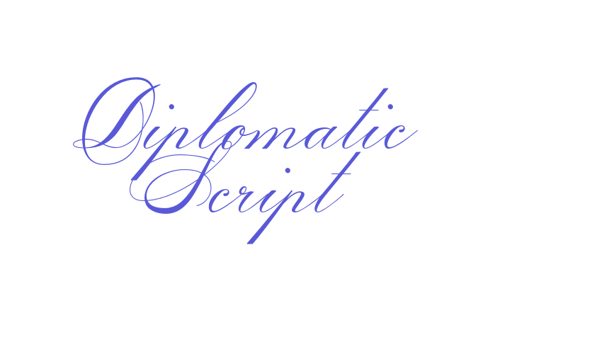 Diplomatic Script Font Download