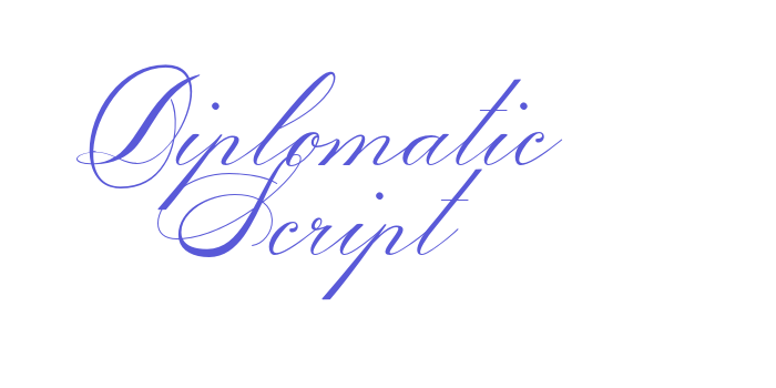 Diplomatic Script Font Download