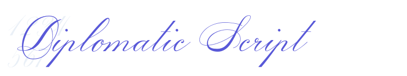 Diplomatic Script-related font