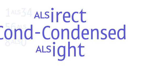 Direct Cond-Condensed Light font free