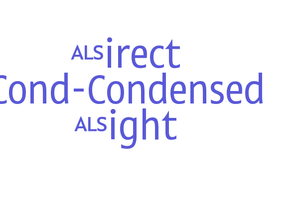 Direct Cond-Condensed Light Font