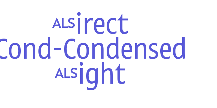 Direct Cond-Condensed Light Font Download