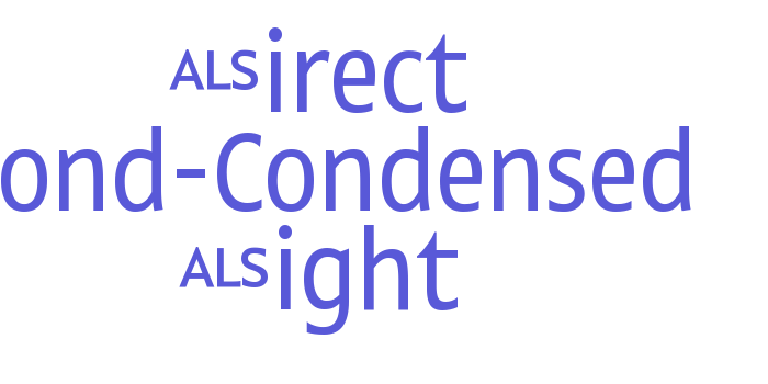 Direct Cond-Condensed Light Font