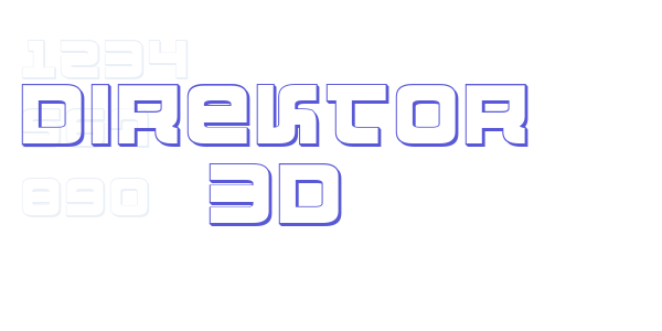 Direktor 3D font free