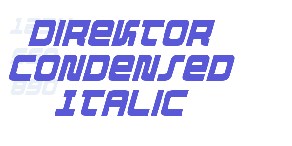 Direktor Condensed Italic font free