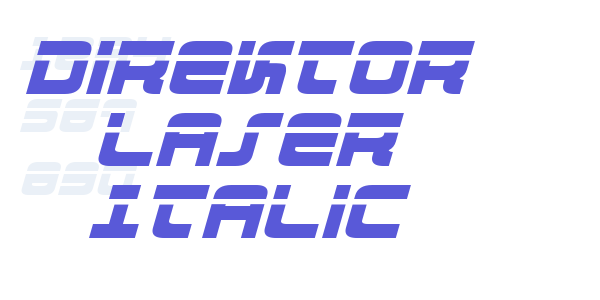 Direktor Laser Italic font free