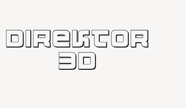 Direktor 3D Font