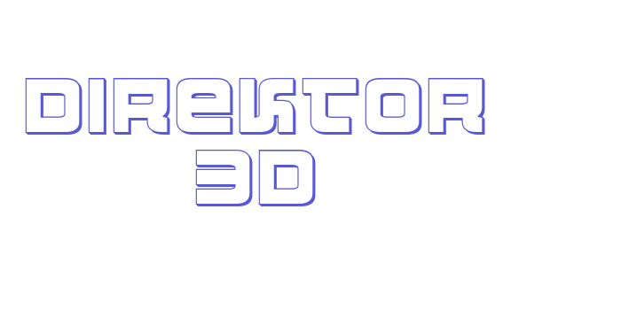 Direktor 3D Font Download