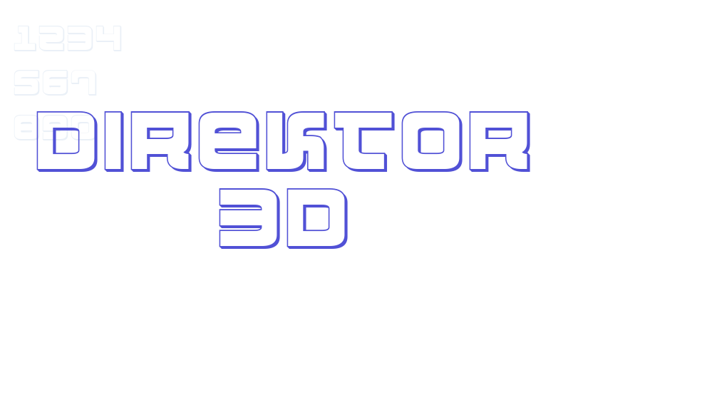 Direktor 3D-font-download