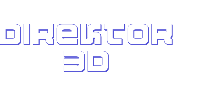 Direktor 3D Font