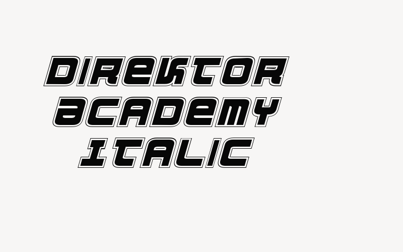 Direktor Academy Italic Font