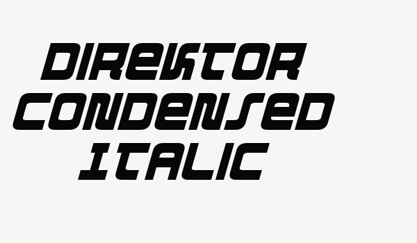 Direktor Condensed Italic Font