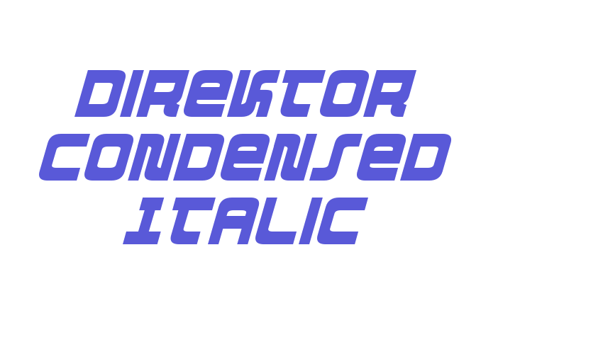 Direktor Condensed Italic Font