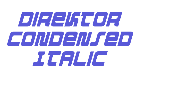 Direktor Condensed Italic Font Download