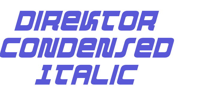 Direktor Condensed Italic Font