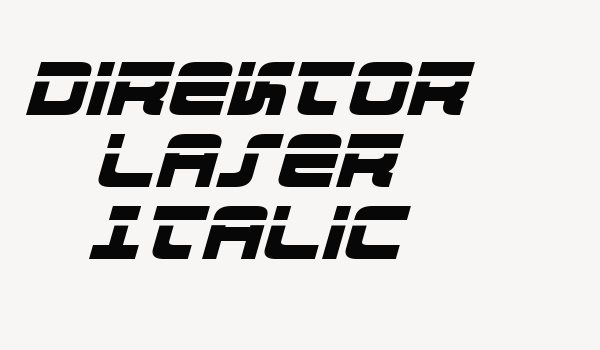 Direktor Laser Italic Font