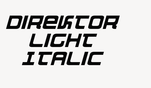 Direktor Light Italic Font