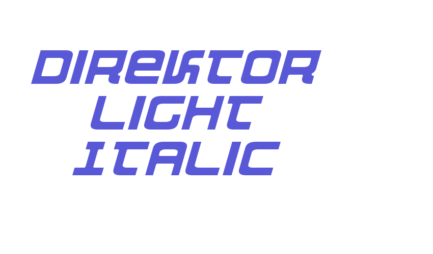 Direktor Light Italic Font