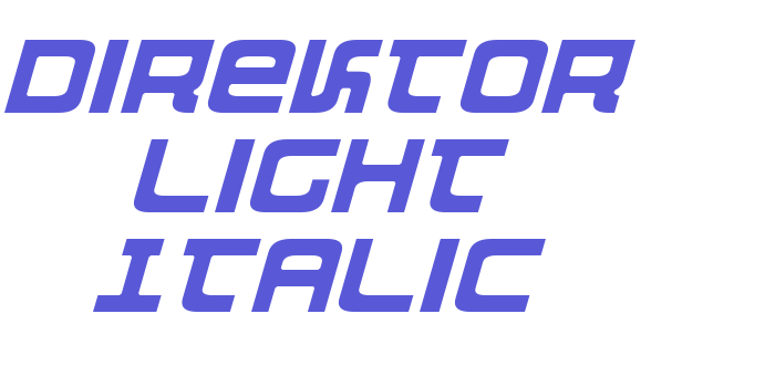 Direktor Light Italic Font