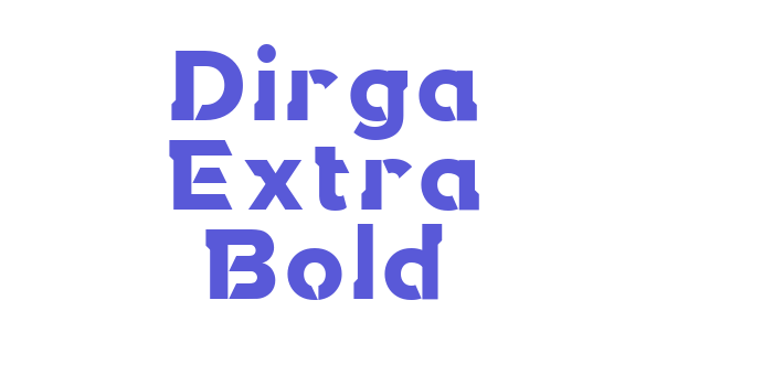 Dirga Extra Bold Font Download