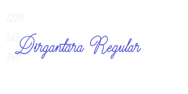 Dirgantara Regular font free