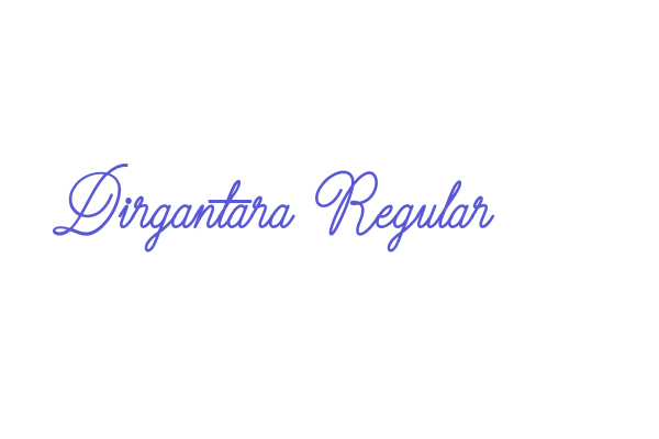 Dirgantara Regular Font