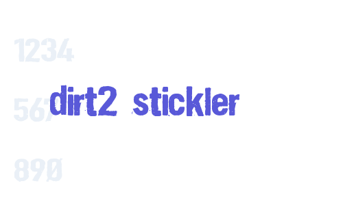 Dirt2 Stickler Font Download