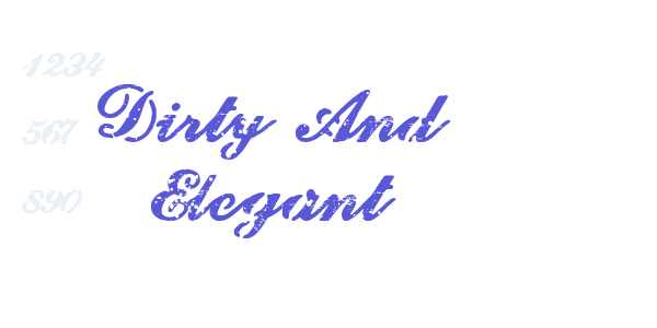 Dirty And Elegant font free