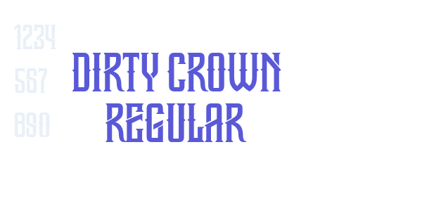 Dirty Crown Regular font free