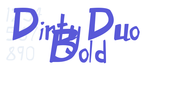 Dirty Duo Bold font