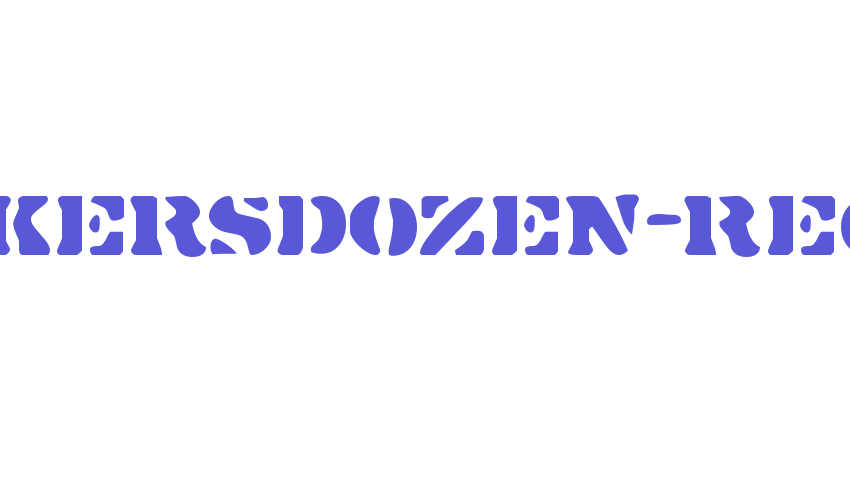 DirtyBakersDozen-Regular Font