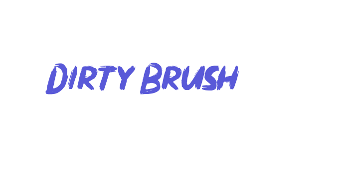 Dirty Brush Font Download