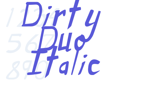 Dirty Duo Italic Font Download